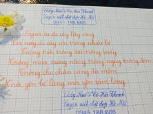 Địa chỉ lớp luyện viết chữ đẹp gần khu đô thị mới Vinhome river side