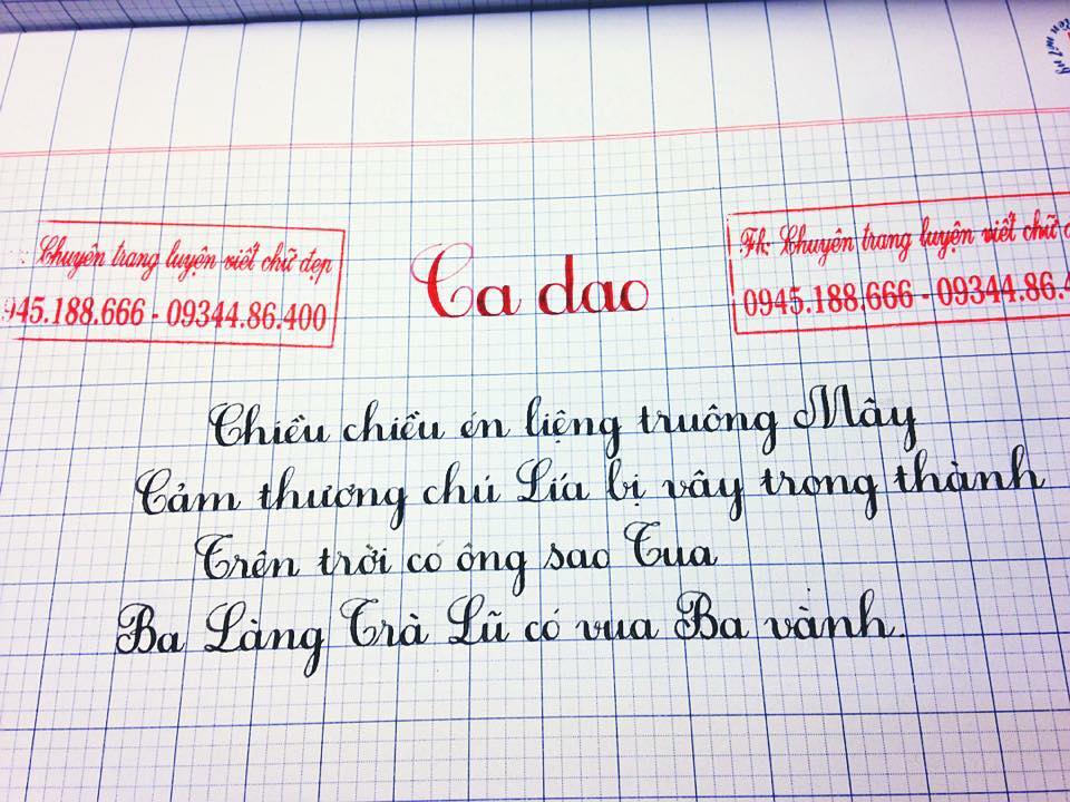 Cô HẢI THANH dạy chữ
